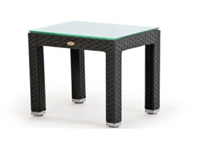 Seitentisch Panama Rattan Lounge schwarz