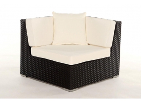 Rattan Gartenmöbel Zierkissen aqua