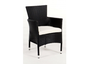 Rattan Tisch und Stühle Orchid Dining schwarz