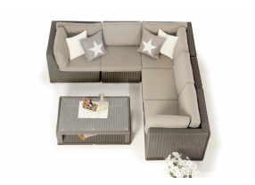 Gartenset Crystel XL Lounge braun