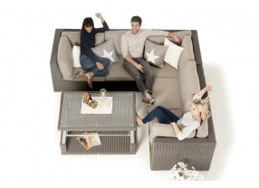 Gartenset Crystel XL Lounge braun