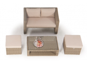 lounge malia 2-4 sitzplätze loungesofa natural
