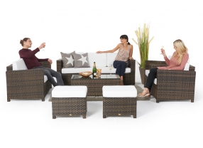 rattanmöbel momoko gartenlounge special braun