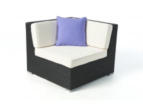 Rattan Gartenmöbel Zierkissen aqua