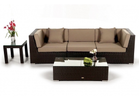Überzug sandbraun für Las Lomas Rattan Gartenmöbel