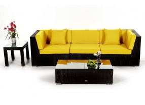 Überzug gelb für Las Lomas Rattan Gartenmöbel