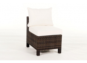 Rattan Gartentisch Sitzgruppe Gaia mixed braun