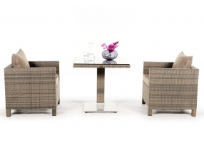 Rattan Tisch Set Cefilo sandstorm
