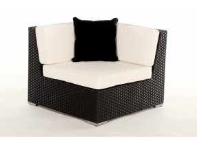Rattan Gartenmöbel Zierkissen aqua