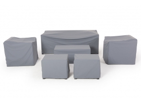 Regenschutz Diamond 3er Rattan Lounge