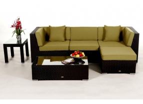 San Miguelito Ratta Lounge, Überzug Set lime