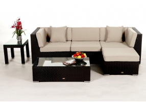 San Miguelito Ratta Lounge, Überzug Set beige