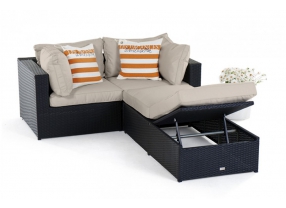 Santa cruz rattan gartenmoebel polster sandbraun