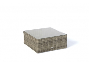 Glasplatte für Rattan Hocker der Santa Cruz Lounge
