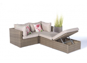 Rattan Lounge Santa Cruz natural round