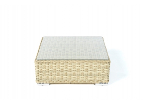 Rattan Lounge Square Sand Überzug dark grey