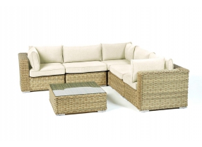 Polsterbezug für Rattan Lounge Square beige