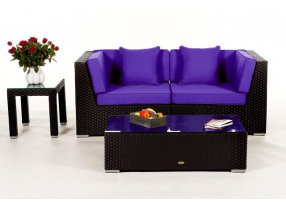 Überzug für Polster grün Rattan Lounge Colon