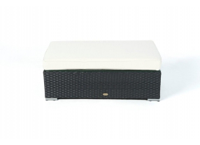Rattan Lounge St. Tropez Black