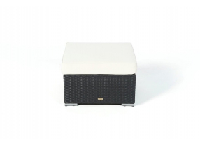 Rattan Lounge St. Tropez Black
