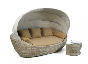 Rattan Liege Summerdream Spicy Polsterbezug Sand Brown