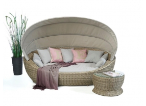 Summerdream Rattan Sonnenliege Spicy beige