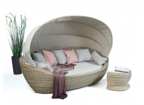 Summerdream Rattan Sonnenliege Spicy beige