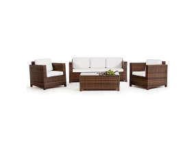 Rattan Lounge Summertime 3er braun