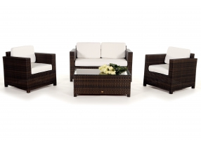 Rattan Lounge Summertime braun