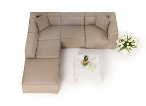 Outdoorstoff Sunbrella Sunibel Lounge Sanbraun gross