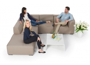 Outdoorstoff Sunbrella Sunibel Lounge Sanbraun gross