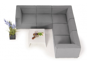 Textilen Sunbrella gartenmoebel eduard lounge grau