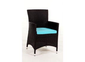 Rattan Stuhl Polsterbezug rot