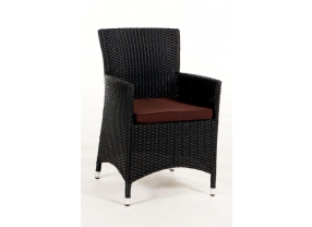Rattan Stuhl Polsterbezug rot