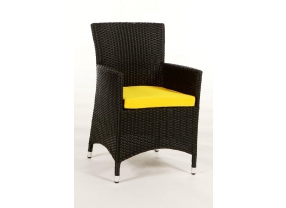 Rattan Stuhl Polsterbezug rot