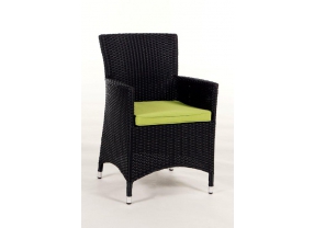 Rattan Stuhl Polsterbezug rot