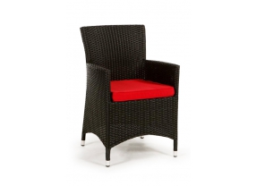 Rattan Stuhl Polsterbezug rot