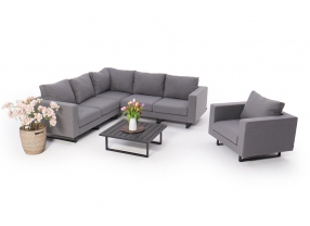 wetterfeste outdoor lounge für den garten yamenda grau