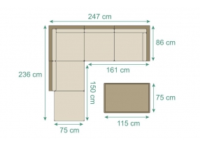 gartenlounge mit esstisch zoey rattan natural