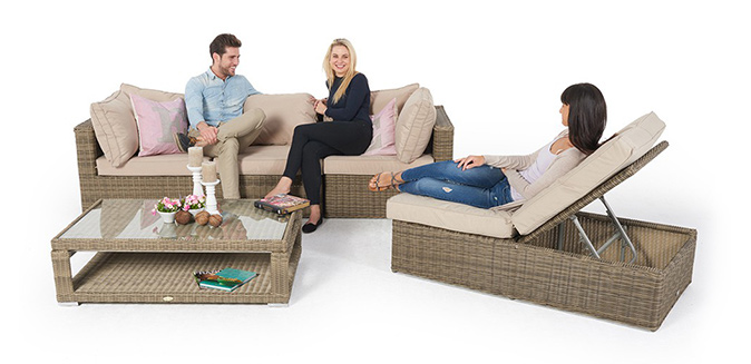 Wicker Lounge Julia natural