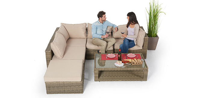 Rattan Lounge Zoey natural